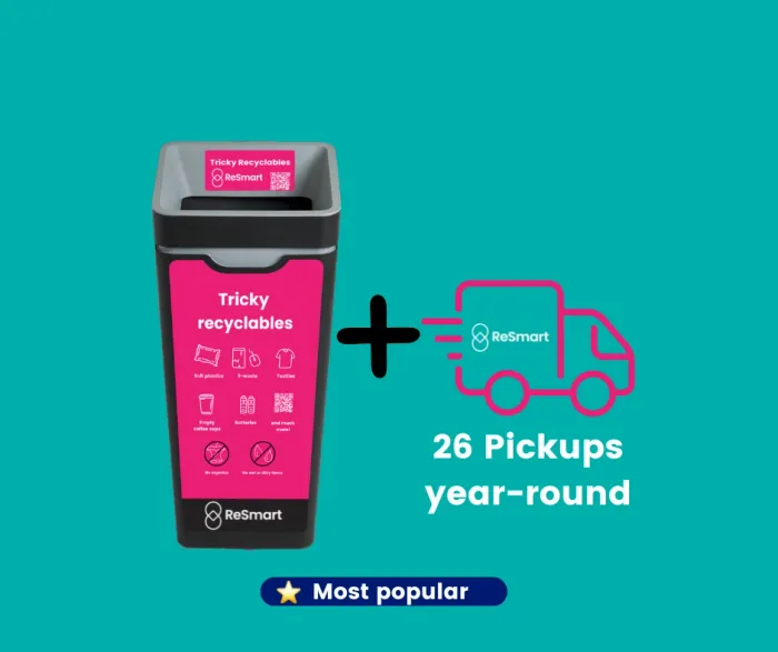 ReSmart bin plus truck: 26 Pickups year-round, most popular